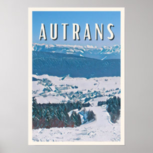 Autrans Station de ski Poster
