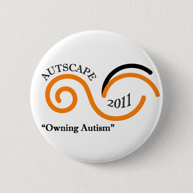 Autscape 2011 6 cm round badge (Front)