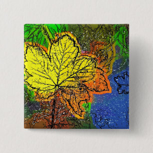AUTUMN 15 CM SQUARE BADGE