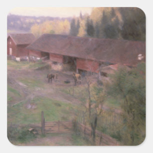 Autumn, 1891 square sticker