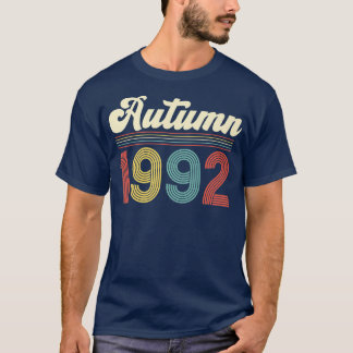Autumn 199230th Birthday Retro Vintage Personalise T-Shirt