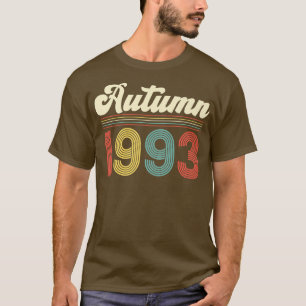 Autumn 199330th Birthday Retro Vintage Personalise T-Shirt