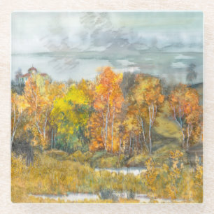 autumn 300 glass coaster