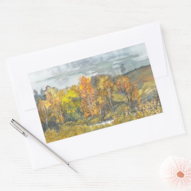 autumn 300 rectangular sticker (Envelope)