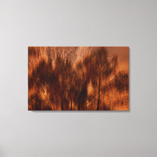 Autumn Abstract - Brown Canvas Print