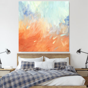 Autumn Abstract Brushstrokes Canvas Print
