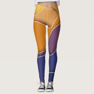 autumn abstract leggings