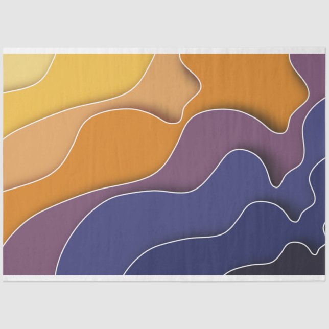 autumn abstract tissue paper (Front)