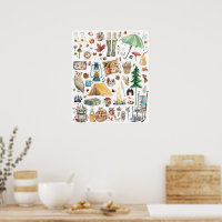Autumn Abundance | Rustic Watercolor Illustrations