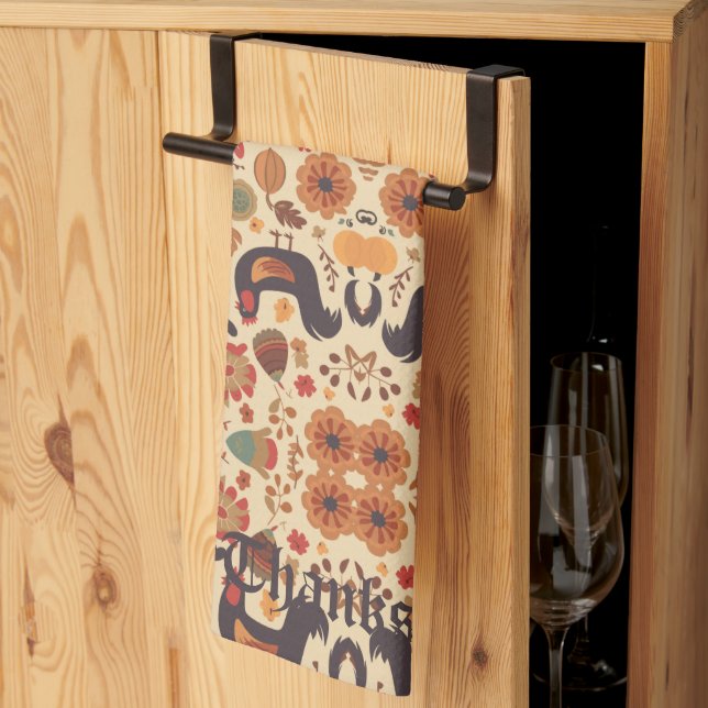 Autumn Abundance Tea Towel (Thirds Fold)