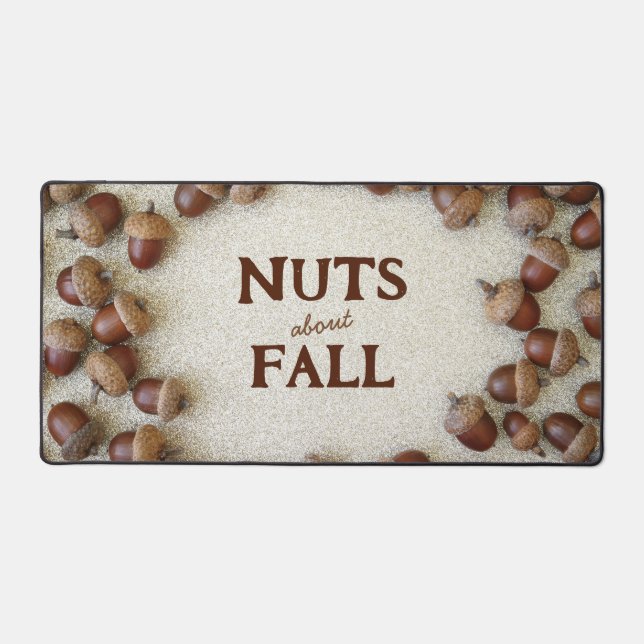 Autumn Acorns Desk Mat (Front)