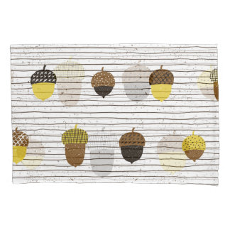 Autumn Acorns: Vintage Vibes Pillowcase