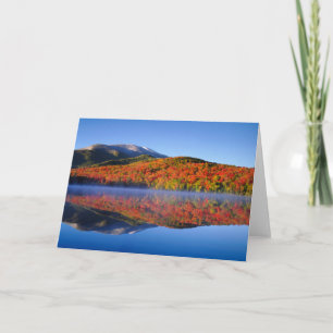 Autumn Adirondack Mountains   New York Card