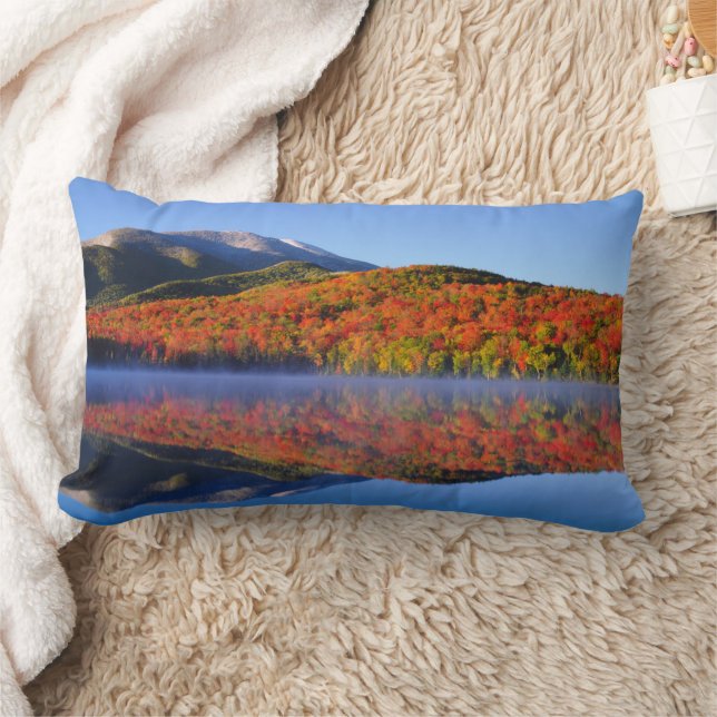 Autumn Adirondack Mountains | New York Lumbar Cushion (Blanket)