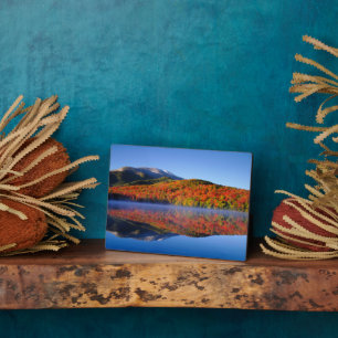 Autumn Adirondack Mountains New York Plaque