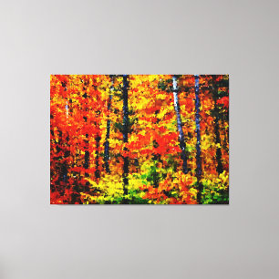 Autumn Afternoon - Painting Art Wrapped canvas