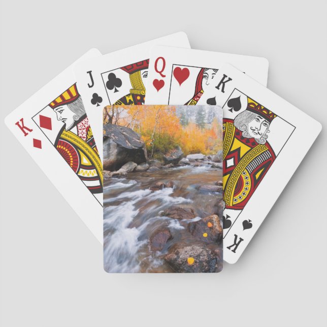 Autumn along Bishop Creek, CA Playing Cards (Back)