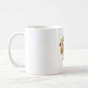 Autumn Alphabet Monogram Letter D – Owl with Oak L Coffee Mug