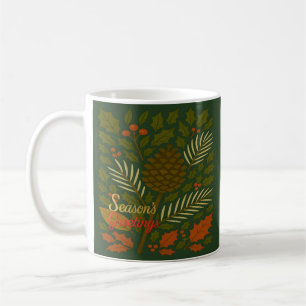 Autumn and Winter Holidays Season's Greetings Coffee Mug