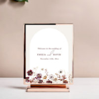 Autumn Anemone Arch Wedding Welcome