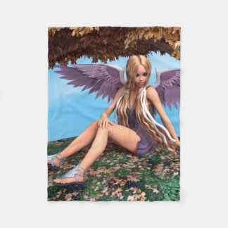 Autumn Angel Fleece Blanket