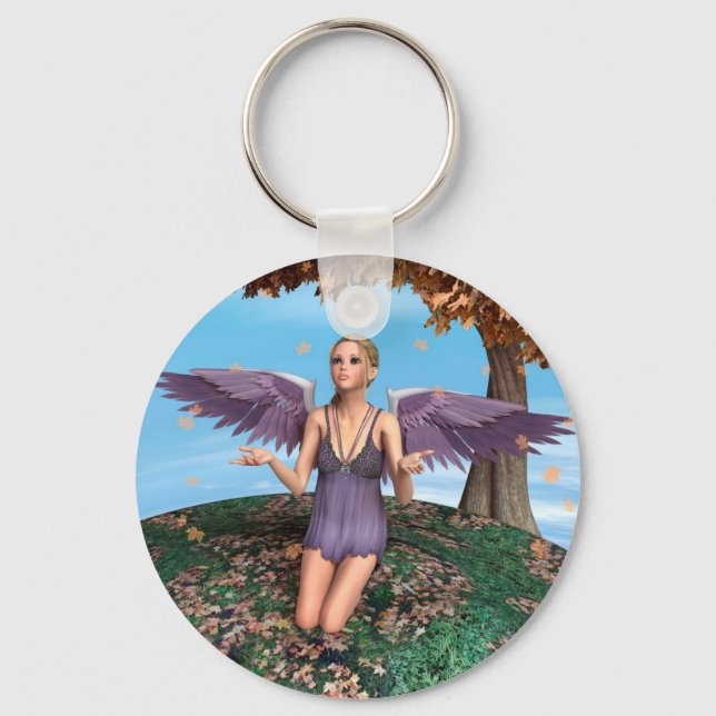 Autumn Angel Key Ring (Front)
