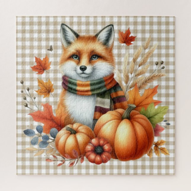 Autumn Animals Puzzle (Vertical)