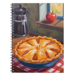 Autumn Apple Pie Thanksgiving Watercolor Notebook