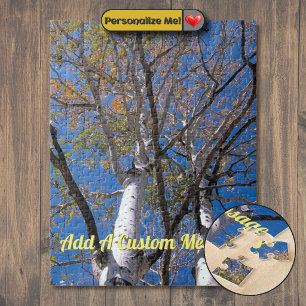 Autumn Aspen Branches Jigsaw Puzzle
