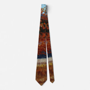 Autumn Aspen Medley Oranges Reds Yellows Blues Tie