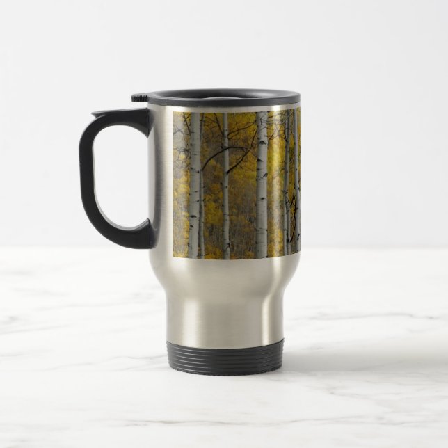 Autumn Aspens Travel Mug (Left)