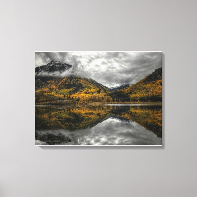Autumn at Beaver Lake in Marble, Colorado Canvas Print (Front)