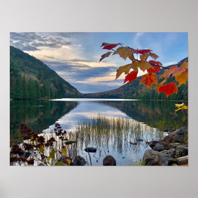 Autumn at Bubble Pond in Acadia Poster (Front)