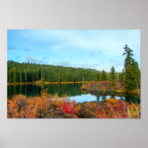 Autumn at Clear Lake Poster