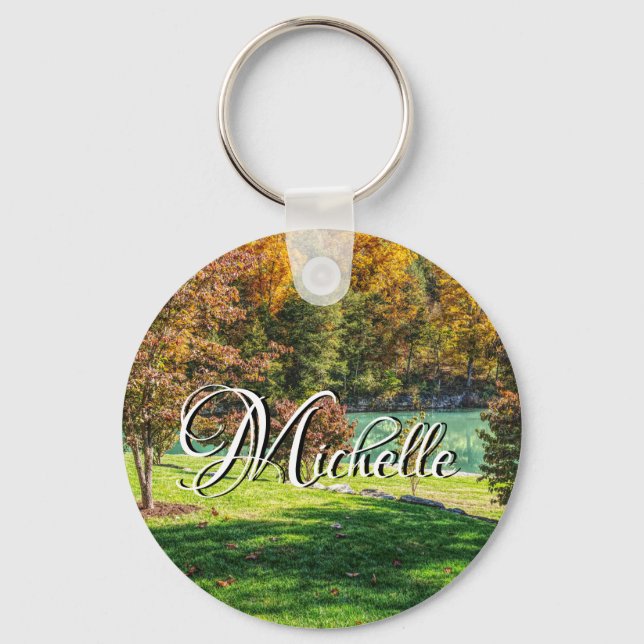 Autumn At Dogwood Custom Keychain (Front)