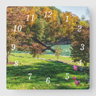 Autumn At Dogwood Wall Clock