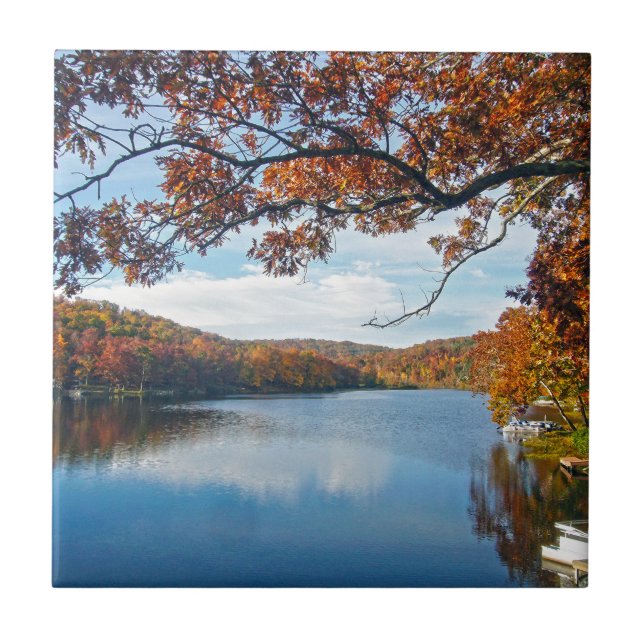 Autumn at Lake Killarney Tile (Front)