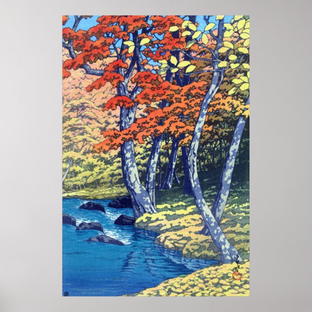 Autumn at Oirase Kawase Hasui 1933 Poster (Front)