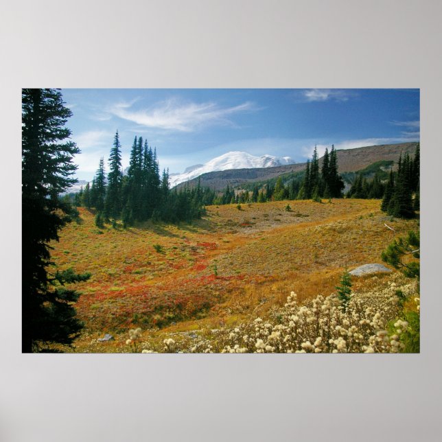 Autumn at Rainier Poster (Front)