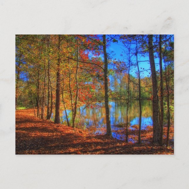 Autumn at the Lake Postcard (Front)
