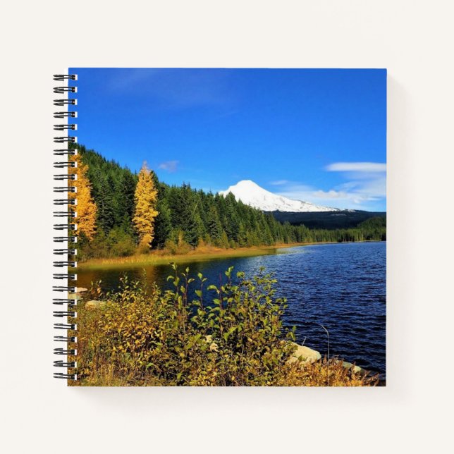 Autumn at Trillium Lake, OR Notebook (Front)