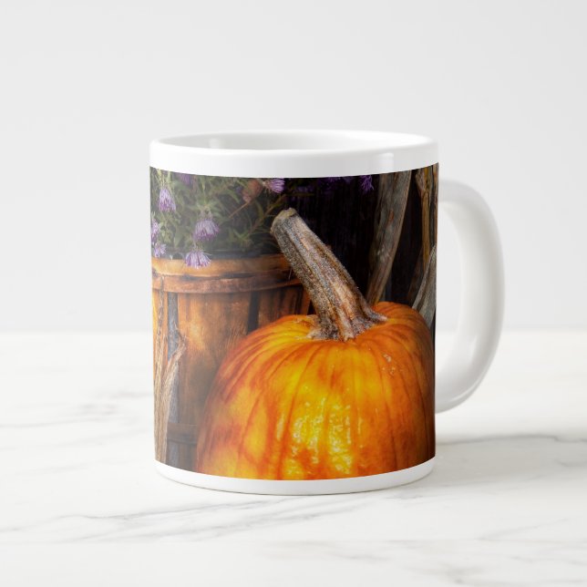 Autumn - Autumn is festive Large Coffee Mug (Front Right)