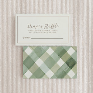 Autumn Baby Shower Diaper Raffle Enclosure Card