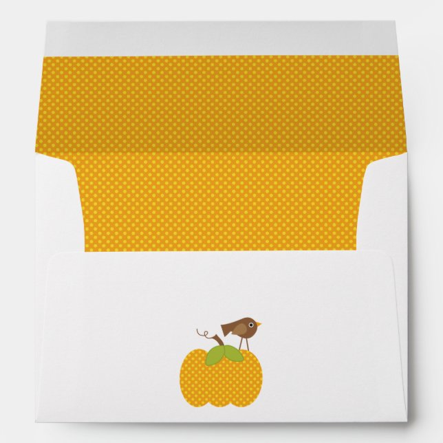 Autumn Baby Shower Envelope (Back (Bottom))