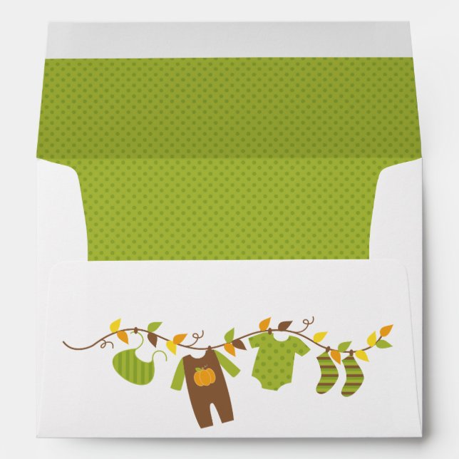 Autumn Baby Shower Envelopes (Back (Bottom))