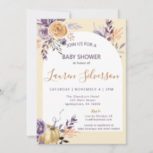 AUTUMN Baby Shower Invitation