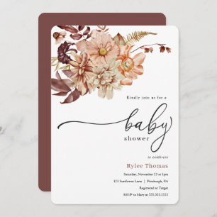 Autumn Baby Shower Invitation