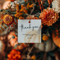 Autumn Baby Shower Little Pumpkin Square