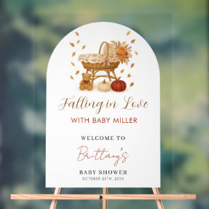 Autumn Baby Shower Welcome Sign