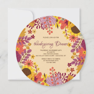 Autumn Background Invitation